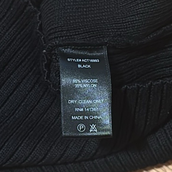 NEW ASTR The Label | Revolve Black Ribbed Cutout Cortana Sweater Small - Picture 8 of 9